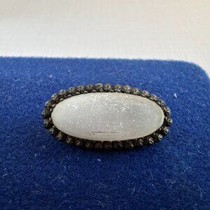 Antique Victorian Glass Brooch